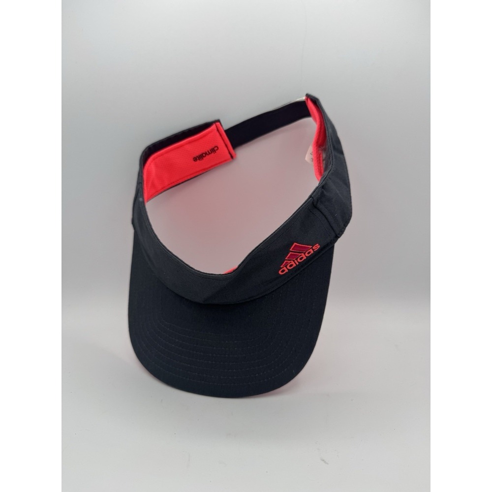 Adidas Visor Hat Gray Pink Athletic Women's Adjustable Lightweight Sporty NWT